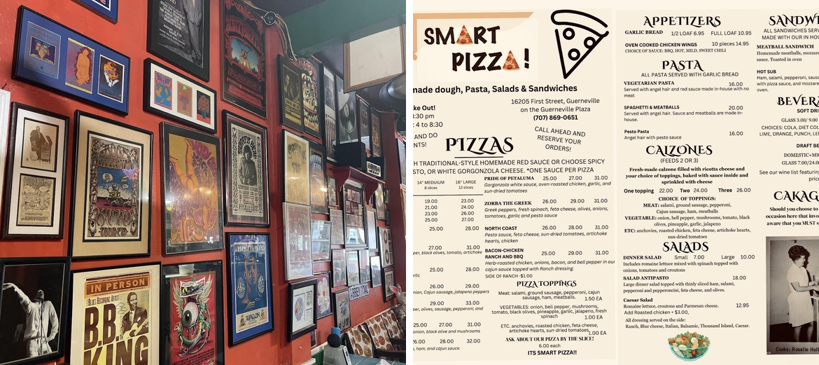 Smart Pizza Menu